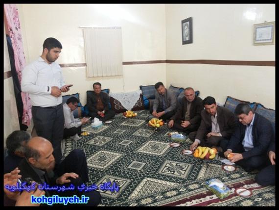 دیدار مسئولان استانی با خانواده شهید قربان علی خواک در دهدشت+ تصاویر